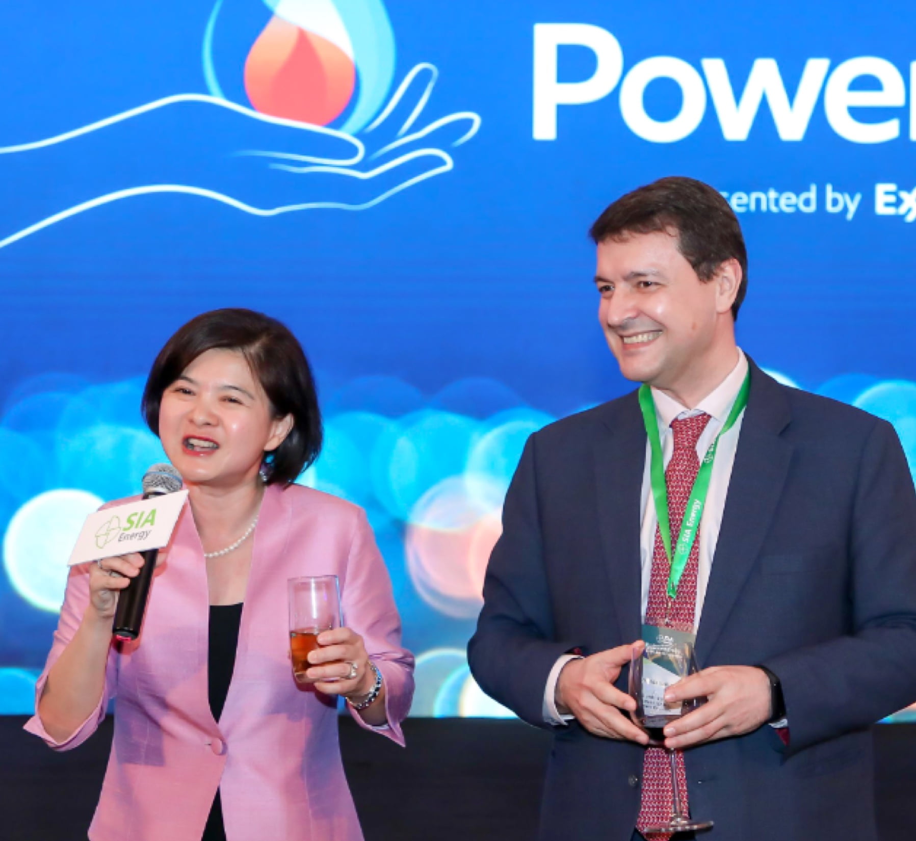 Tze San speaking at a Power Play event