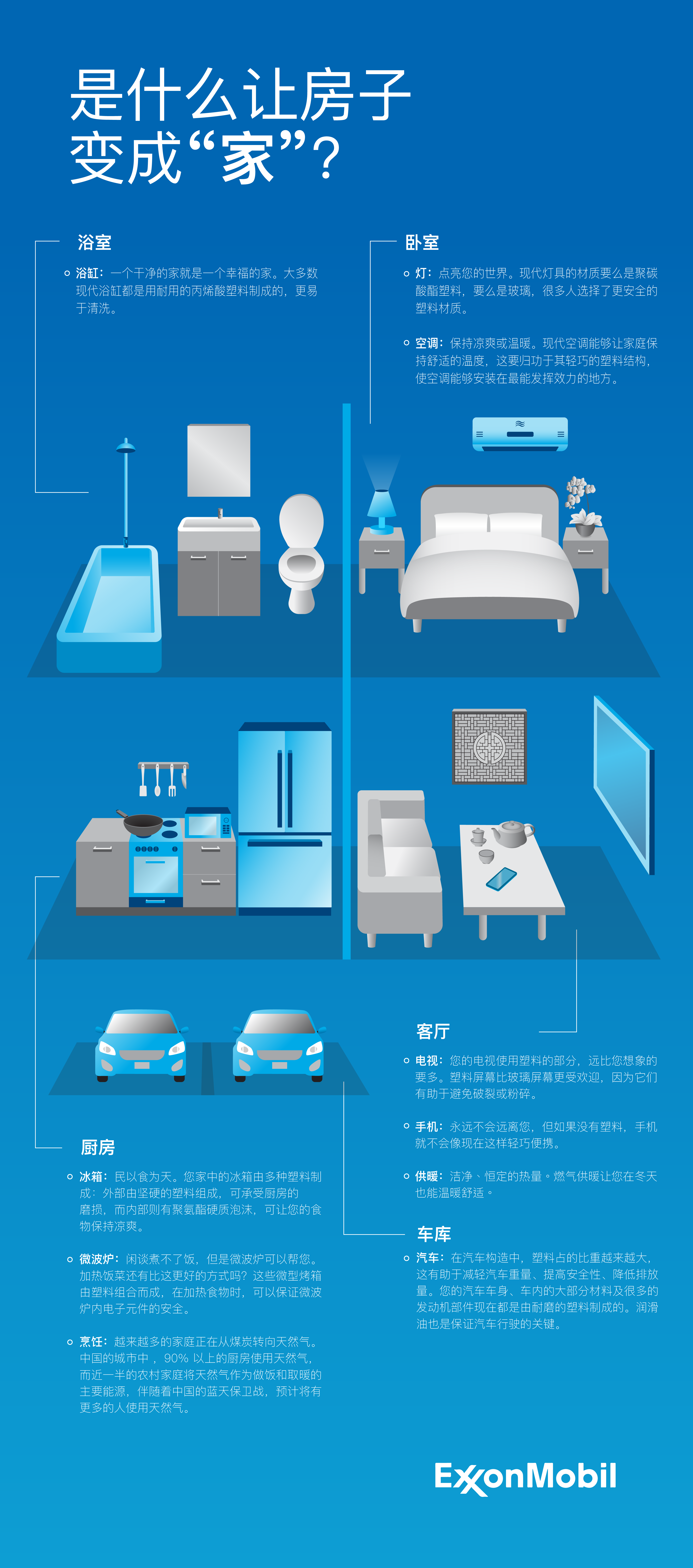 Plastics in the home infographic